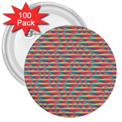 Background Abstract Colorful 3  Buttons (100 Pack)  by Amaryn4rt