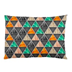 Abstract Geometric Triangle Shape Pillow Case by Amaryn4rt
