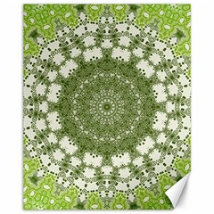 Mandala Center Strength Motivation Canvas 11  X 14   by Amaryn4rt