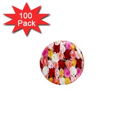Rose Color Beautiful Flowers 1  Mini Magnets (100 Pack)  by Amaryn4rt