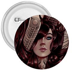 Beautiful Women Fantasy Art 3  Buttons by Amaryn4rt