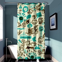 Telegramme Shower Curtain 36  X 72  (stall)  by Amaryn4rt