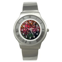 Circle Abstract Stainless Steel Watch by Amaryn4rt