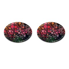 Circle Abstract Cufflinks (oval) by Amaryn4rt
