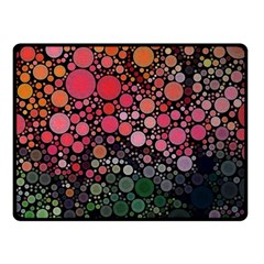 Circle Abstract Double Sided Fleece Blanket (small)  by Amaryn4rt