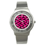Pink Gun Stainless Steel Watch Front