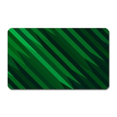 Abstract Blue Stripe Pattern Background Magnet (rectangular) by Simbadda