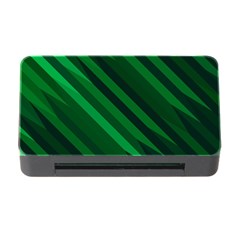 Abstract Blue Stripe Pattern Background Memory Card Reader With Cf by Simbadda