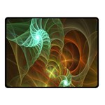 Art Shell Spirals Texture Double Sided Fleece Blanket (Small)  45 x34  Blanket Front