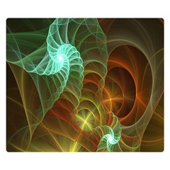 Art Shell Spirals Texture Double Sided Flano Blanket (small)  by Simbadda