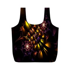 Art Design Image Oily Spirals Texture Full Print Recycle Bags (m)  by Simbadda