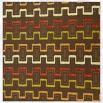 Fabric Texture Vintage Retro 70s Zig Zag Pattern Canvas 16  x 16   15.2 x15.41  Canvas - 1