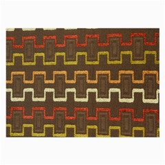 Fabric Texture Vintage Retro 70s Zig Zag Pattern Large Glasses Cloth by Simbadda