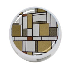 Fabric Textures Fabric Texture Vintage Blocks Rectangle Pattern 4-port Usb Hub (two Sides)  by Simbadda