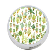 Flowers Pattern 4-port Usb Hub (two Sides)  by Simbadda