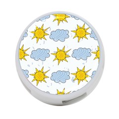 Sunshine Tech White 4-port Usb Hub (one Side) by Simbadda