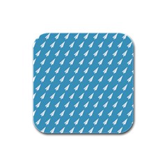 Air Pattern Rubber Square Coaster (4 Pack)  by Simbadda