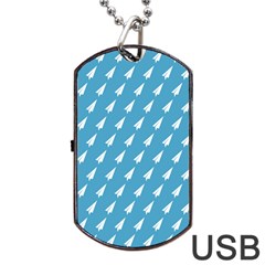 Air Pattern Dog Tag Usb Flash (one Side) by Simbadda