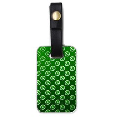 Whatsapp Logo Pattern Luggage Tags (one Side)  by Simbadda