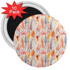 Repeating Pattern How To 3  Magnets (10 Pack)  by Simbadda