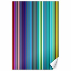 Color Stripes Canvas 20  X 30   by Simbadda