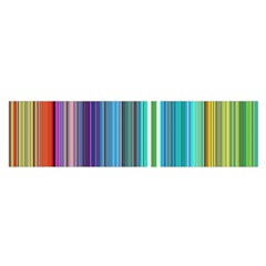Color Stripes Satin Scarf (oblong) by Simbadda