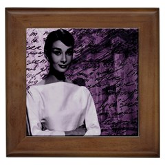 Audrey Hepburn Framed Tiles by Valentinaart