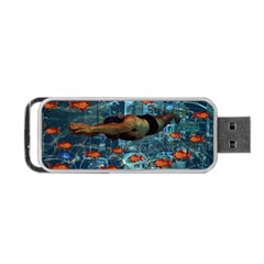 Urban Swimmers   Portable Usb Flash (one Side) by Valentinaart