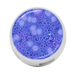 Retro Flower Pattern Design Batik 4-Port USB Hub (Two Sides)  Back