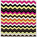 Colorful Chevron Pattern Stripes Pattern Canvas 16  x 16   15.2 x15.41  Canvas - 1