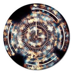 Science Fiction Background Fantasy Magnet 5  (round) by Simbadda