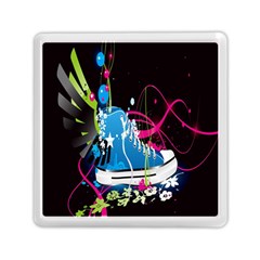 Sneakers Shoes Patterns Bright Memory Card Reader (square)  by Simbadda
