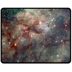 Tarantula Nebula Double Sided Fleece Blanket (medium)  by SpaceShop