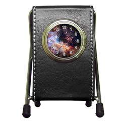 Celestial Fireworks Pen Holder Desk Clocks by SpaceShop