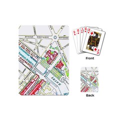 Paris Map Playing Cards (mini)  by Simbadda