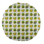 St Patrick S Day Background Symbols Large 18  Premium Round Cushions Front