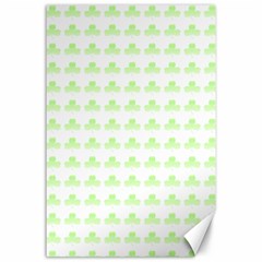 Shamrock Irish St Patrick S Day Canvas 24  X 36  by Simbadda