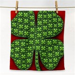 Shamrock Irish Ireland Clover Day Face Towel Front