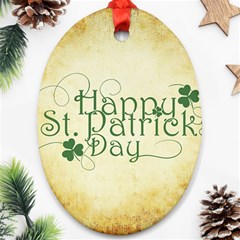Irish St Patrick S Day Ireland Ornament (oval) by Simbadda