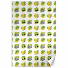 St Patrick S Day Background Symbols Canvas 24  X 36  by Simbadda