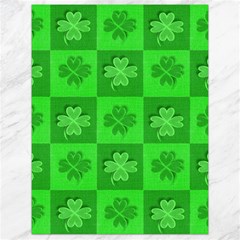 Fabric Shamrocks Clovers Canvas 18  X 24   by Simbadda