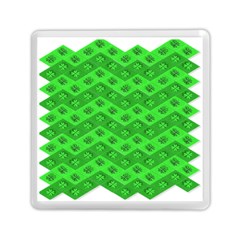 Shamrocks 3d Fabric 4 Leaf Clover Memory Card Reader (square)  by Simbadda