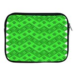 Shamrocks 3d Fabric 4 Leaf Clover Apple iPad 2/3/4 Zipper Cases Front