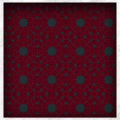 Blue Hot Pink Pattern With Woody Circles Canvas 16  X 16   by Simbadda