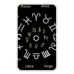Astrology Chart With Signs And Symbols From The Zodiac Gold Colors Memory Card Reader by Amaryn4rt