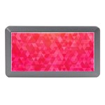 Abstract red octagon polygonal texture Memory Card Reader (Mini) Front