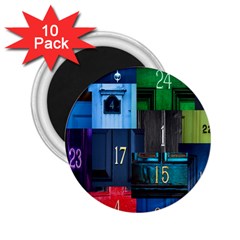 Door Number Pattern 2 25  Magnets (10 Pack)  by Amaryn4rt