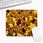Yellow Cast Background Large Mousepads Front