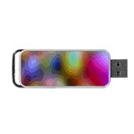 A Mix Of Colors In An Abstract Blend For A Background Portable USB Flash (Two Sides) Front
