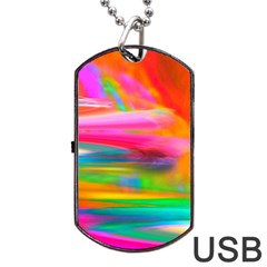 Abstract Illustration Nameless Fantasy Dog Tag Usb Flash (one Side) by Amaryn4rt